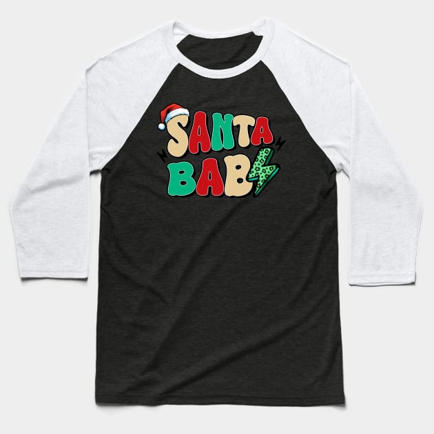 Santa Baby Baseball T-Shirt by MZeeDesigns